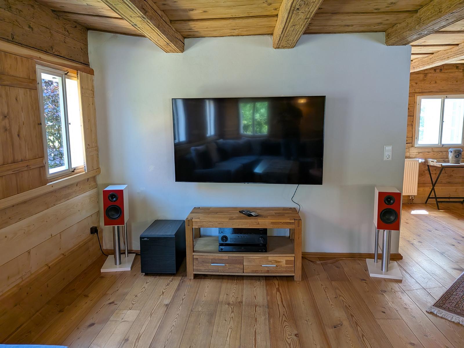 Stimmungsvolles Abendlicht im Ferienhaus